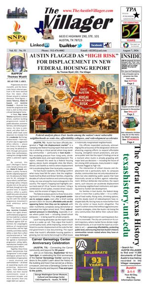 The Villager Newspaper August, 2026 Issue